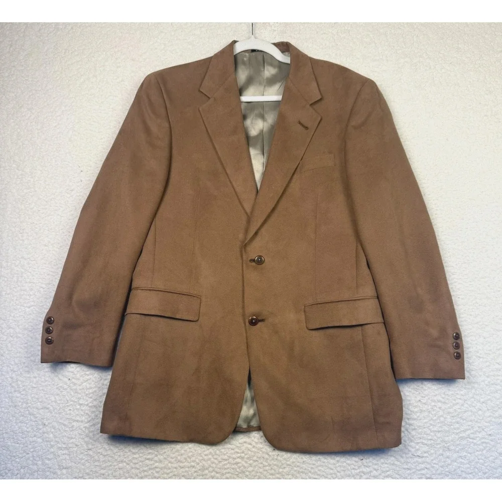 Austin Reed Blazer Mens‎ 39R Brown Two Button Sport Coat Notch Lapel Made in USA